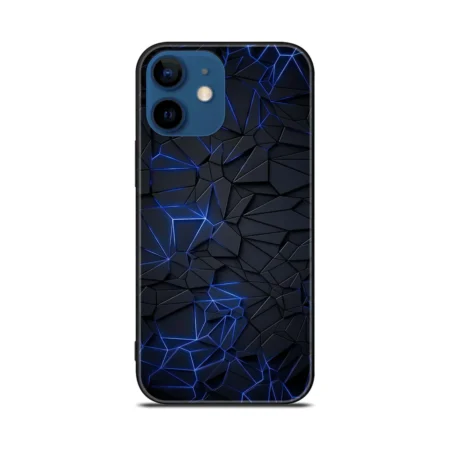 iPhone 11 3D Printed Glass Back Case with Shockproof Soft Bumper