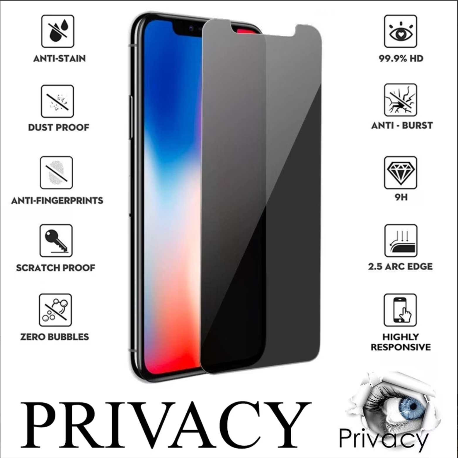 Privacy Screen Protector for All Mobile Phone Models – casecreation.pk