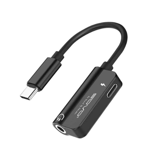 SHC-315 Link Type-C Converter 2-in-1 – Type-C to 3.5mm Adapter for Audio & Charging