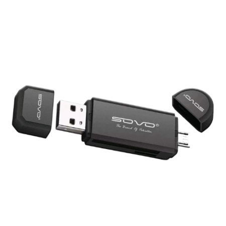 SOU-370 OTG Card Reader 2-in-1 Micro – High-Speed Data Transfer Adapter
