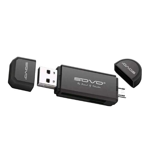 SOU-370 OTG Card Reader 2-in-1 Micro – High-Speed Data Transfer Adapter