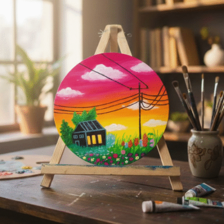Sunset Nature Handmade Canvas Painting All Sizes Available